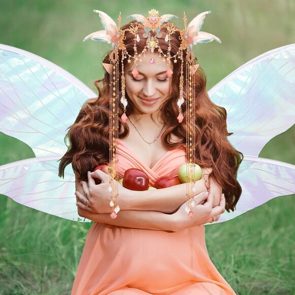 Fairy Elf Accessories Set Costume Wings Crown Ears Halloween Cosplay - Picture 7 of 7